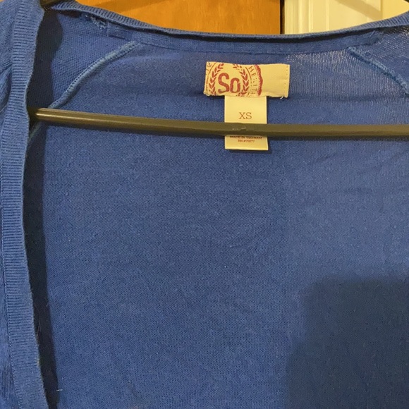 Blue cardigan sweater - Picture 2 of 7